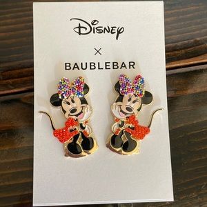 NWT Baublebar x Disney Minnie Mouse earrings ❤️